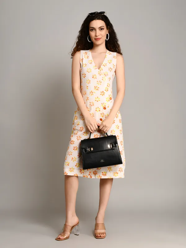 Front_slit_Stylish_cotton_one_piece