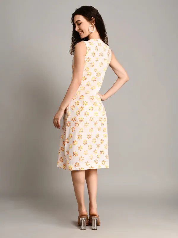 Front_slit_Stylish_cotton_one_piece