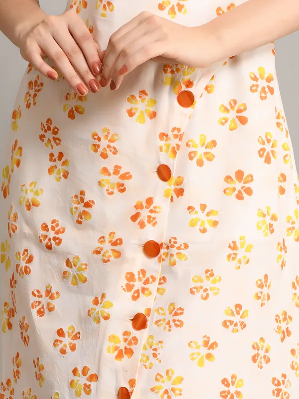 Front_slit_Stylish_cotton_one_piece