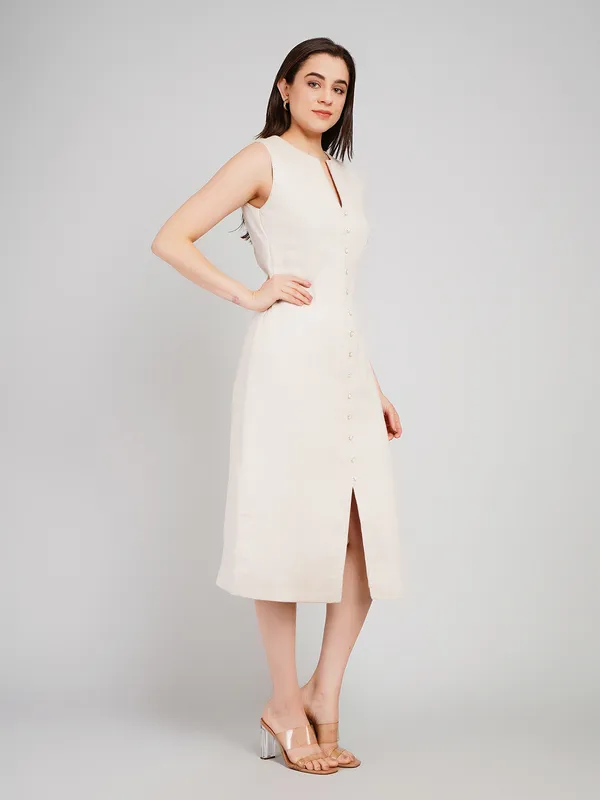 White_Breathable_Cotton_One_Piece__For_Women