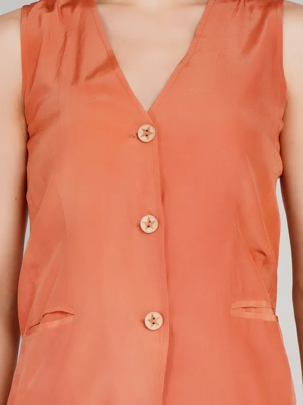 Orange_Banana_Crape_Designer_Co_Ord_Set_For_Women