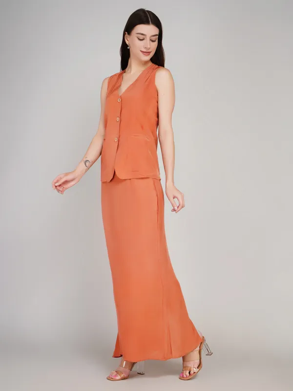 Orange_Banana_Crape_Designer_Co_Ord_Set_For_Women