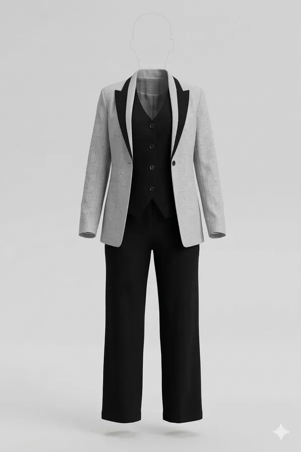 Black_And_Grey_Premium_Shirting_Fabric__3_Piece_Formal_Suit_For_Women
