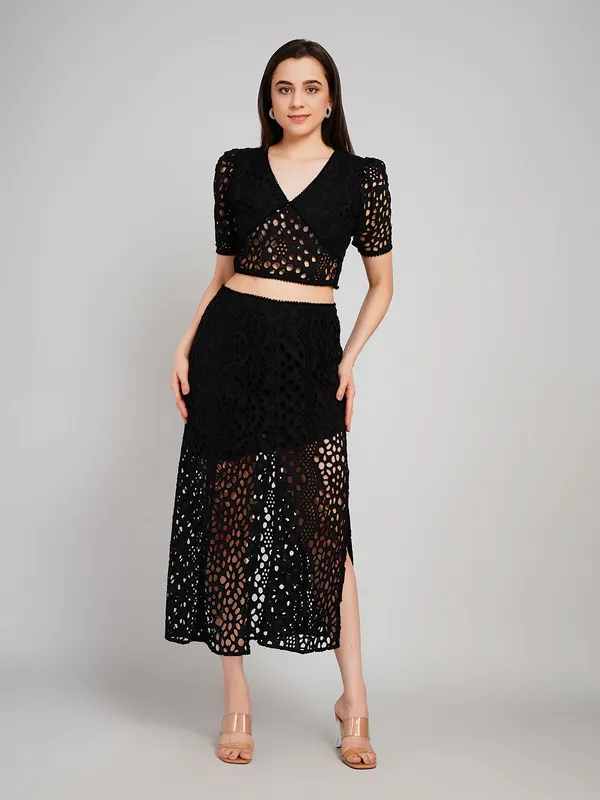 Black_Cotton_Embroidery_Crochet_Lace_Midi_Dress_For_Women