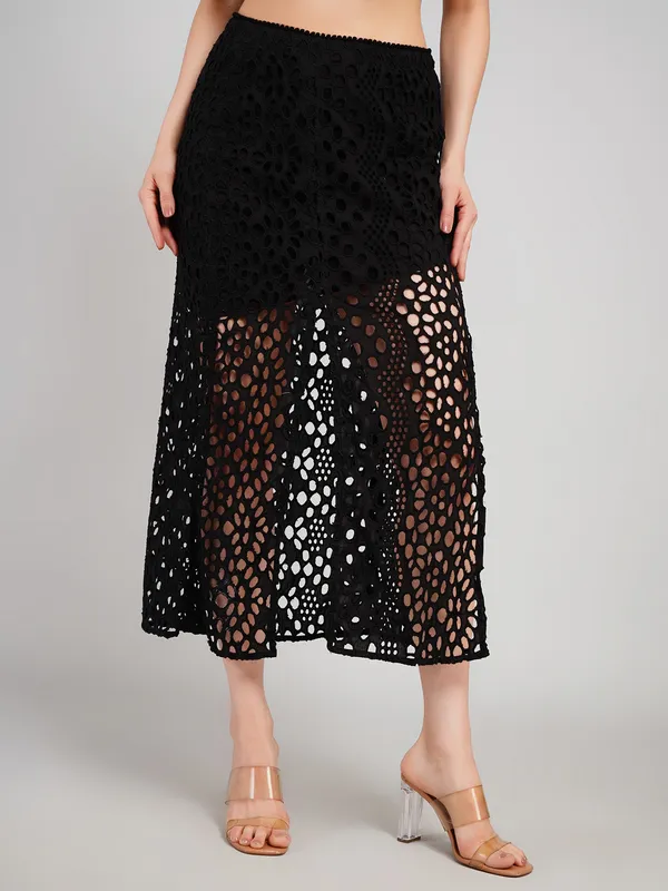 Black_Cotton_Embroidery_Crochet_Lace_Midi_Dress_For_Women