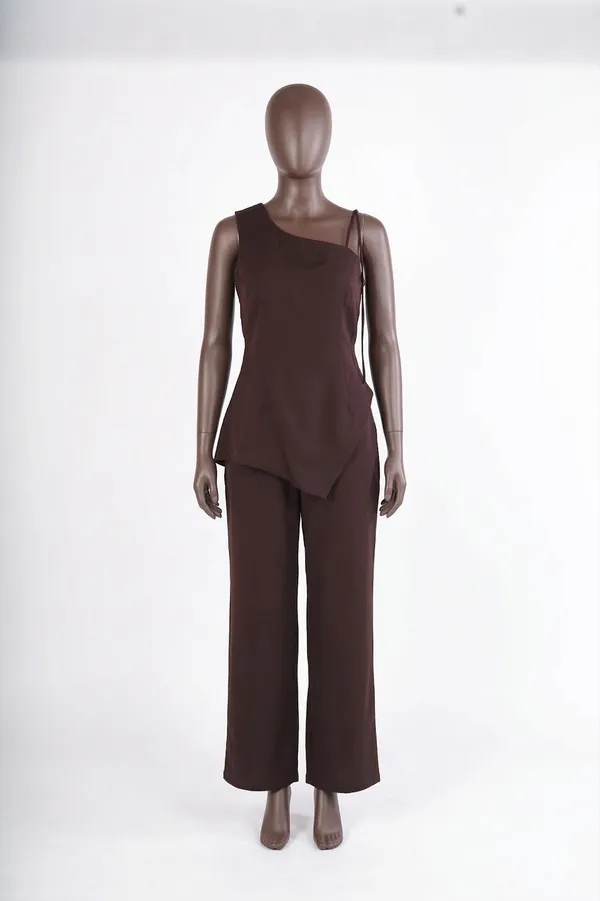 chocolatey__Stylish__Formal_Jumpsuit_For_Women