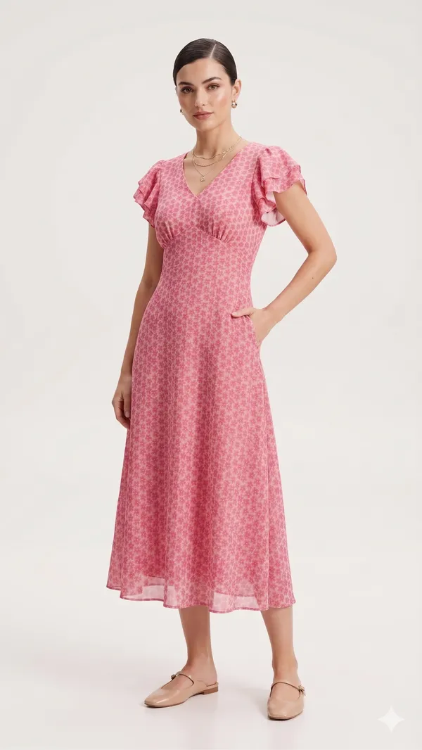 Pink_Floral_one_piece_dress