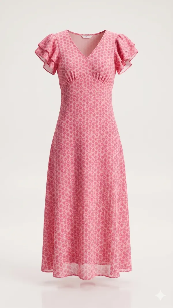 Pink_Floral_one_piece_dress