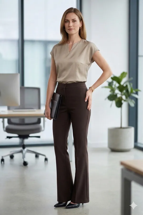 Grey_Cotton_Semi_Formal_Top_For_Women