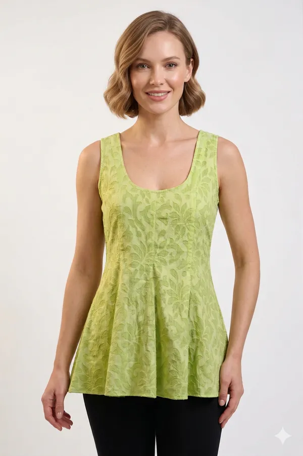 Green_Cotton_Top_For_Women