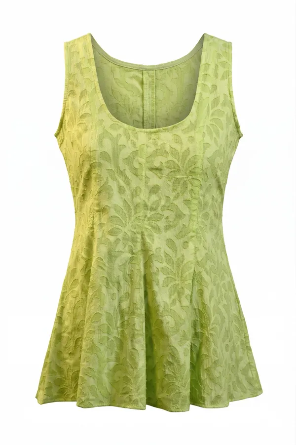 Green_Cotton_Top_For_Women