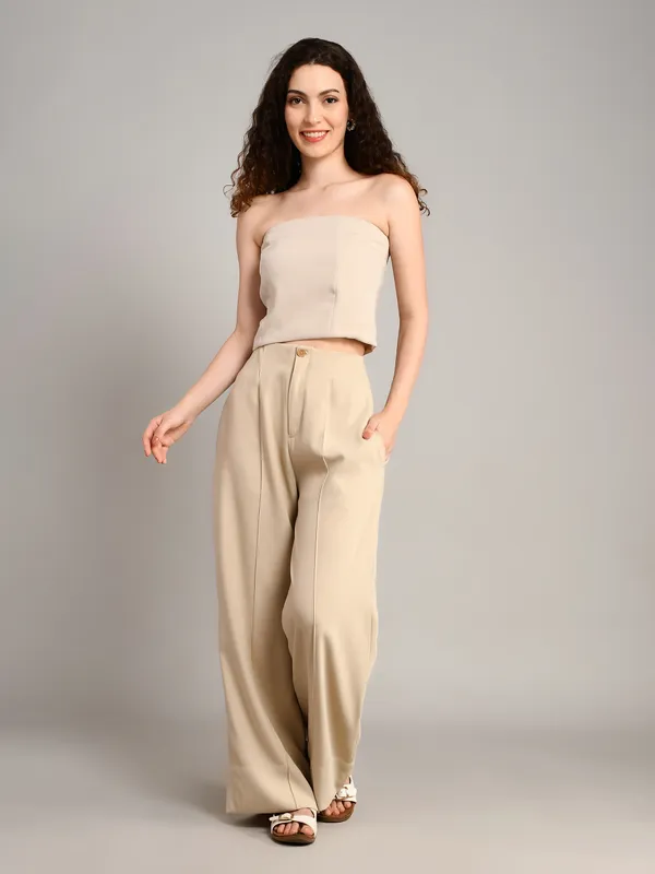 Beige_Imported_Crape_Staight_Look_Formal_Pants_For_Women