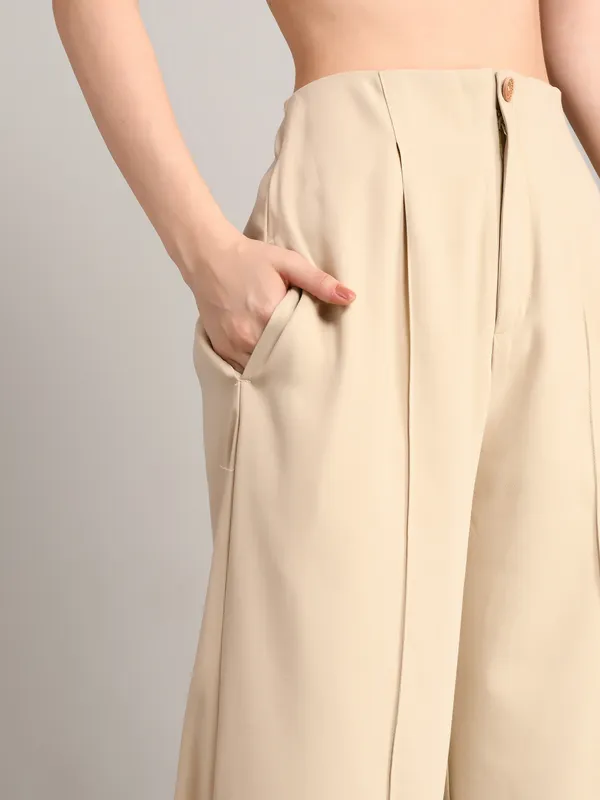 Beige_Imported_Crape_Staight_Look_Formal_Pants_For_Women