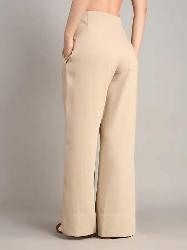 Beige_Imported_Crape_Staight_Look_Formal_Pants_For_Women