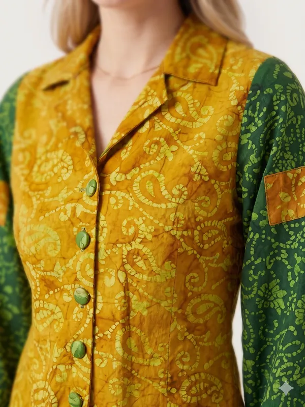 Two_shade_printed_camric_cotton_Top