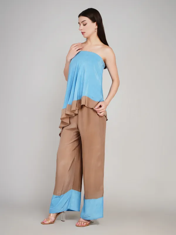 Sky_Blue_And_Grey_Viscose_Crape_Designer_Co_Ord_Set_For_Women