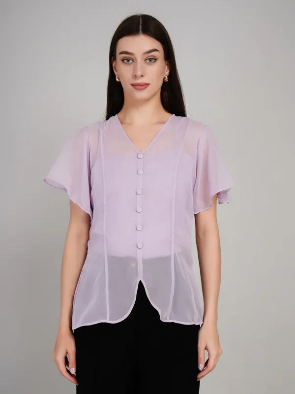 Lavander_Georgette_Top_For_Women