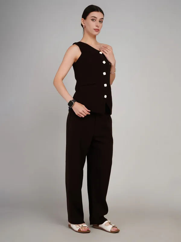 Dark_Chocolate_Imported_Polyster_Designer_Co_Ord_Set_For_Women