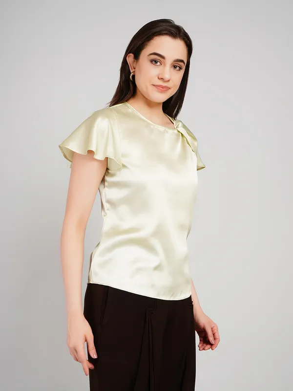 Pista_Green_Satin_Top_For_Women