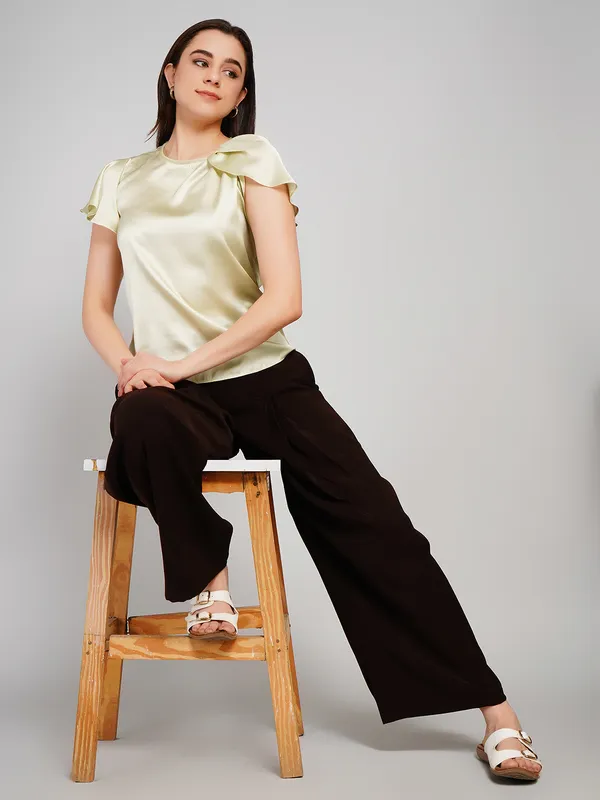 Pista_Green_Satin_Top_For_Women