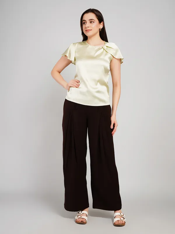 Pista_Green_Satin_Top_For_Women