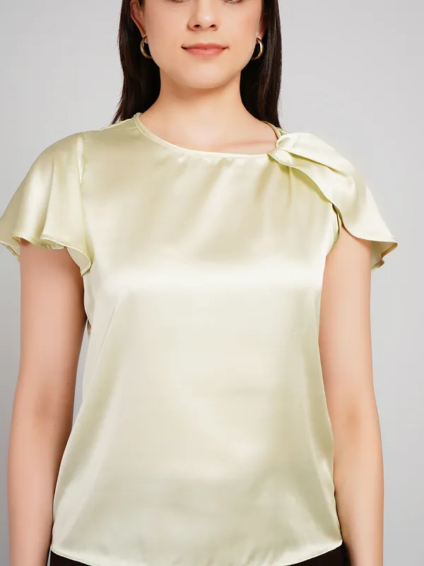 Pista_Green_Satin_Top_For_Women