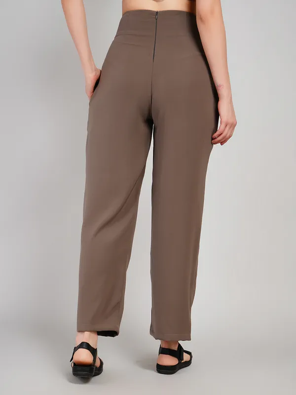 brownish_grey_Premium_Fabric_formal_Trouser_For_Women