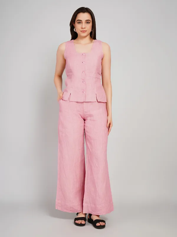 Dusty_Pink_Linen_Co_Ord_Set_For_Women