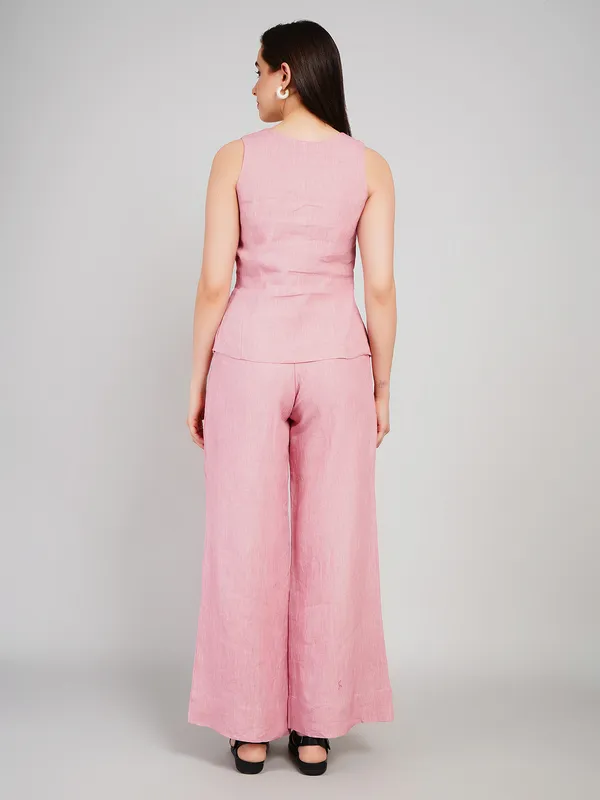 Dusty_Pink_Linen_Co_Ord_Set_For_Women