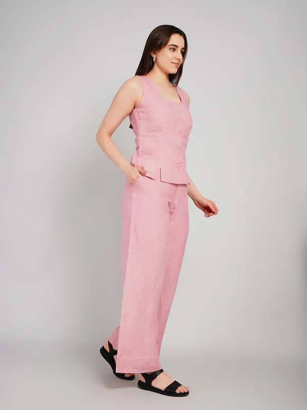 Dusty_Pink_Linen_Co_Ord_Set_For_Women