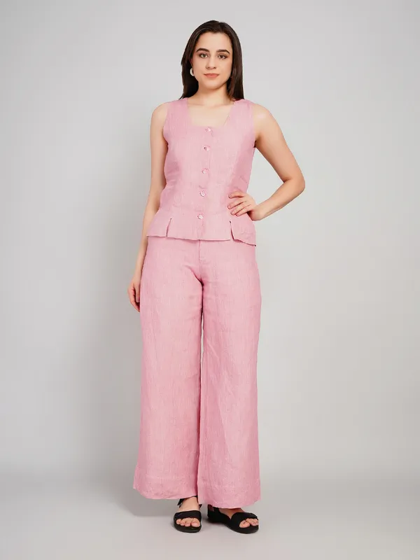 Dusty_Pink_Linen_Co_Ord_Set_For_Women