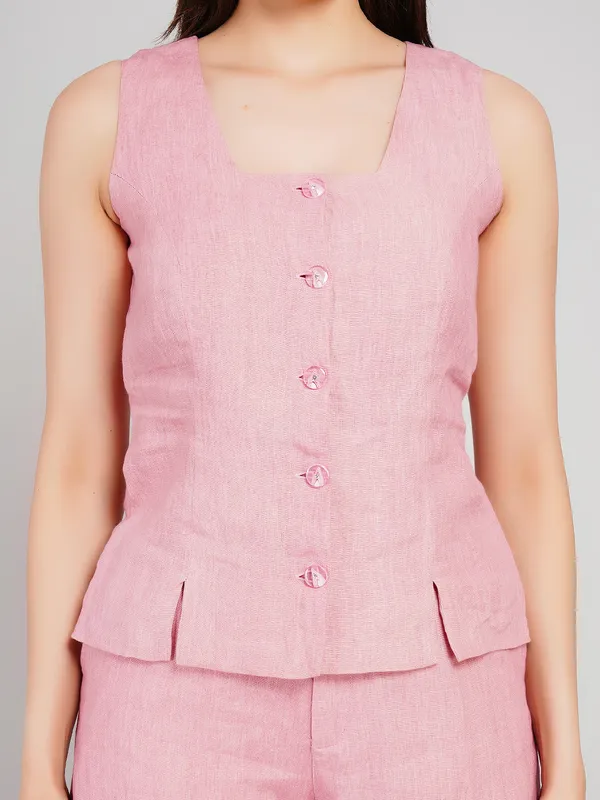 Dusty_Pink_Linen_Co_Ord_Set_For_Women