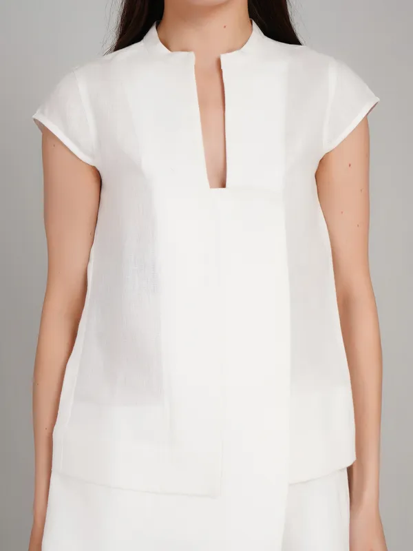 White_Pure_Linen_Co_Ord_Set_For_Women