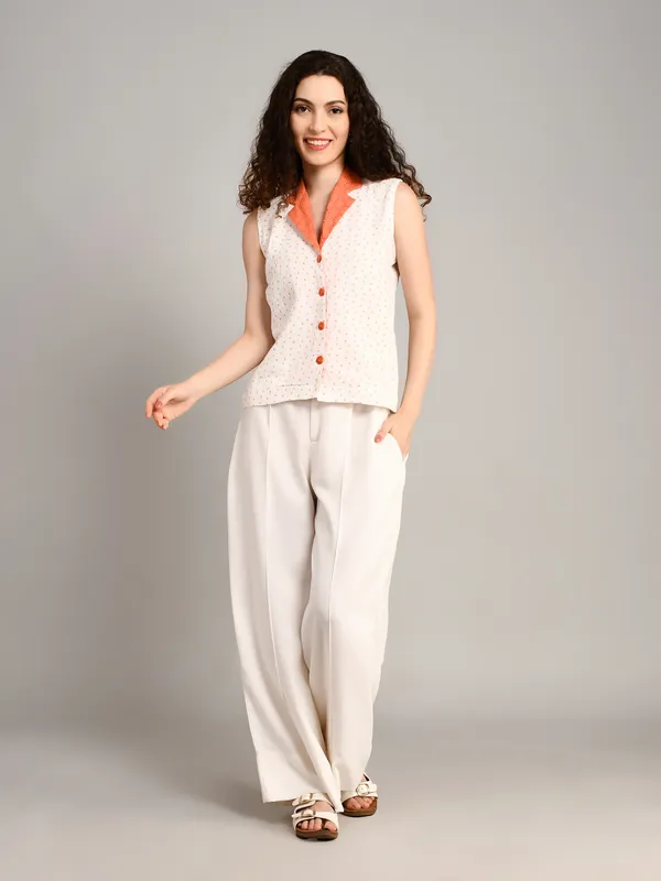 white_and_orange_cotton_shirt