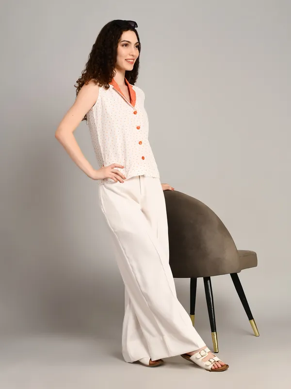white_and_orange_cotton_shirt