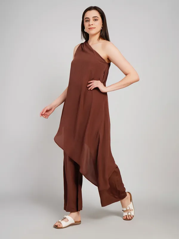 Brown_Crape_Co_Ord_Set_For_Women