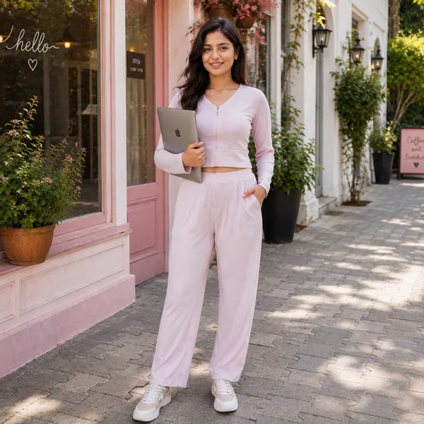 Women_Blush_Muse_Pink_Ribbed_Fabric_(100%Viscose)Co-Ord_-Set.