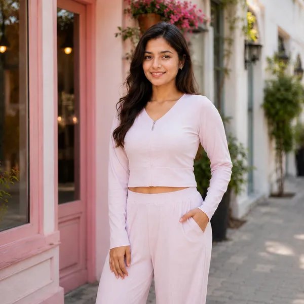 Women_Blush_Muse_Pink_Ribbed_Fabric_(100%Viscose)Co-Ord_-Set.