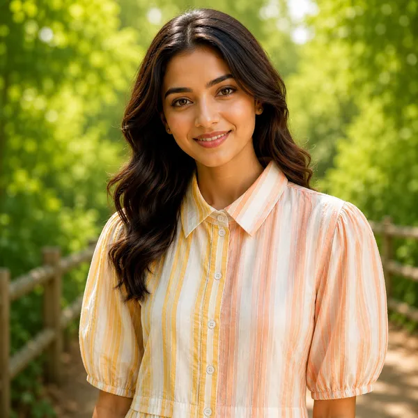 Women_Linen_Fabric_Striped_Design_Dress