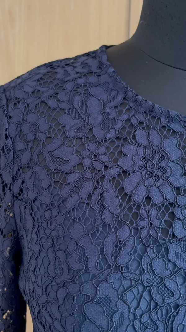 Women_Navy_Blue_Color_Designer_Lace_Fabric_Top