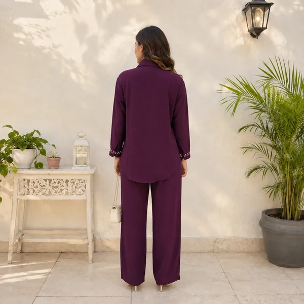 Women_Premium_Two-Piece_Deep_Wine_Color_Crystal_And_Pearl_Embellished__Co-Ord_-Set(_Alina_Co-Ord-Set)