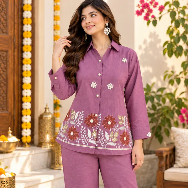 Women_Premium_Two-Piece_Mauve_Color_Embellished_Co-Ord_-Set(_Myra_Co-Ord-Set).
