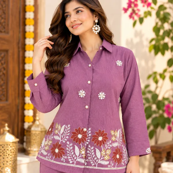 Women_Premium_Two-Piece_Mauve_Color_Embellished_Co-Ord_-Set(_Myra_Co-Ord-Set).