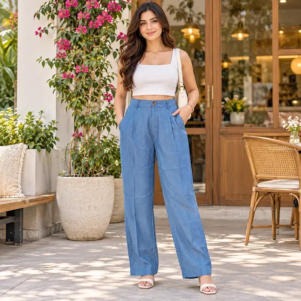 Women_Sky_Blue_Color_Wide_Leg_Pant_(Myra_Pant).