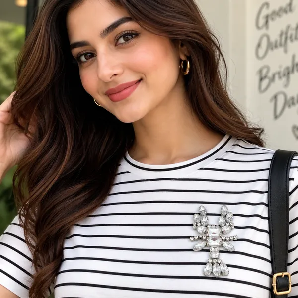 Women__Cotton_Fabric_Striped_Embellished_T-Shirt_(Jewel_T-Shirt)