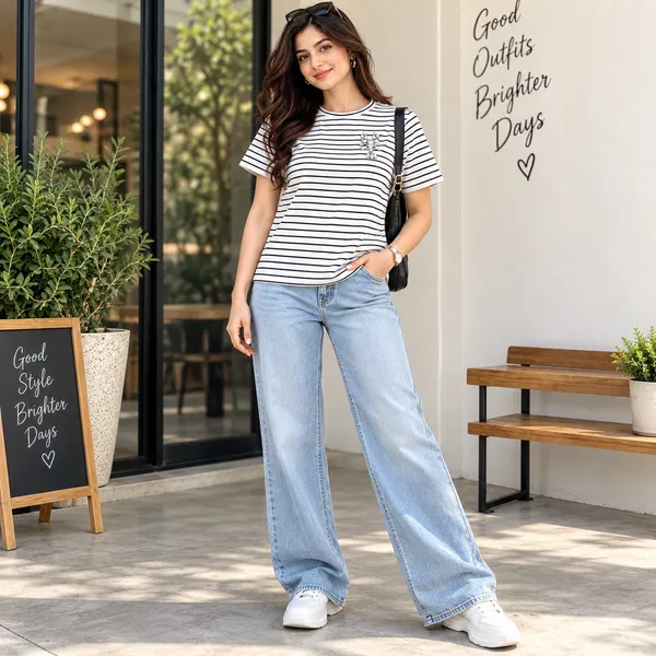 Women__Cotton_Fabric_Striped_Embellished_T-Shirt_(Jewel_T-Shirt)
