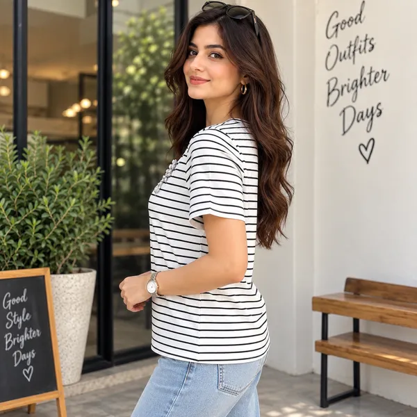 Women__Cotton_Fabric_Striped_Embellished_T-Shirt_(Jewel_T-Shirt)