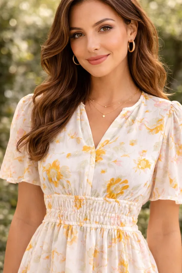 Women__yellow_color_summer_printed_midi_dress
