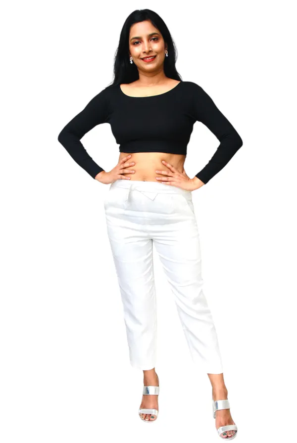 Black_Full_Sleeve_Ribbed_Fabric_Crop_Top_For_Women