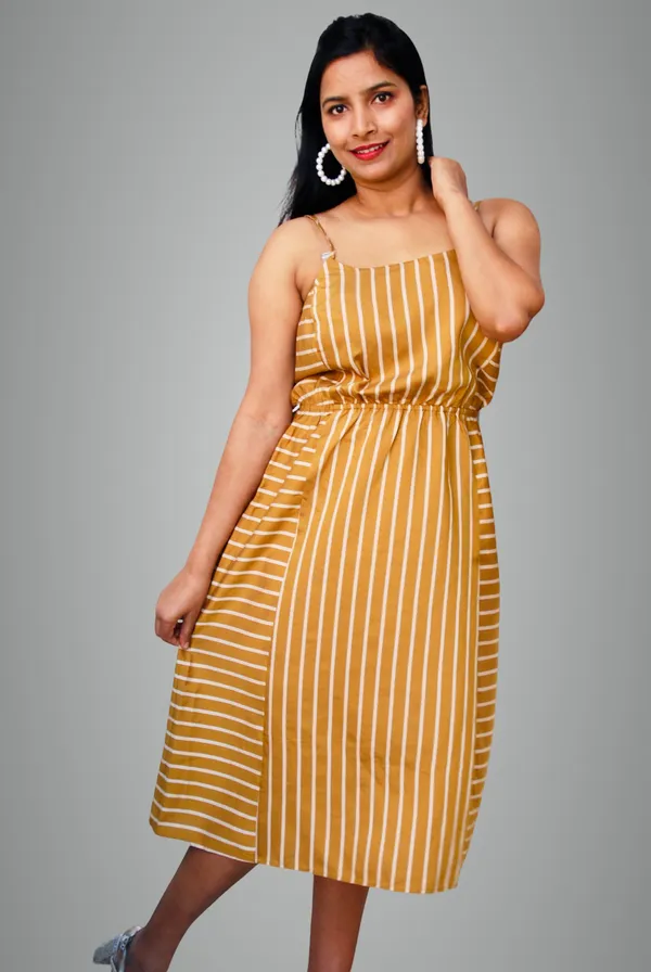 Mustard_Yellow_Back_Tie_Up_Striped_Dress_For_Women